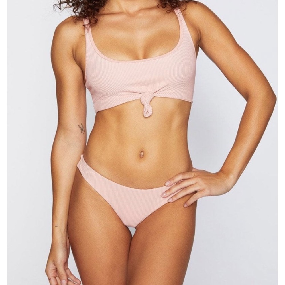 Frankie’s Bikinis Greer Bikini Set in Rose